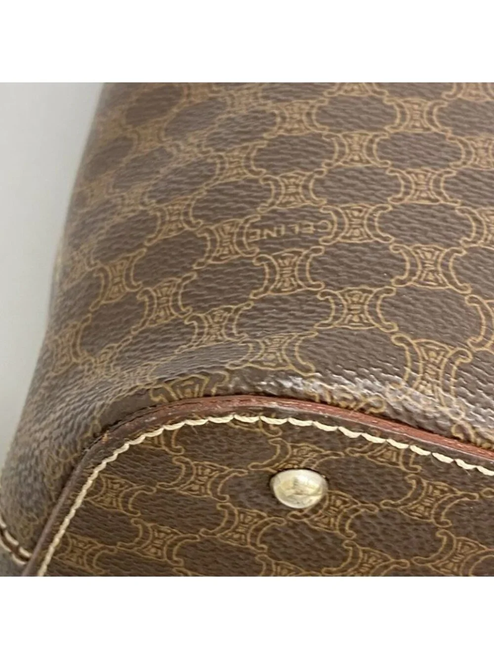 Celine Tote Macadam Brown Gold - Picture 6 of 10